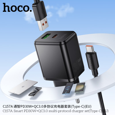 Hoco. C157A Cargador PD30W+QC3.0 (USB-C)